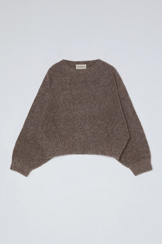 Atelier Delphine Balloon Sleeve Sweater in Deer