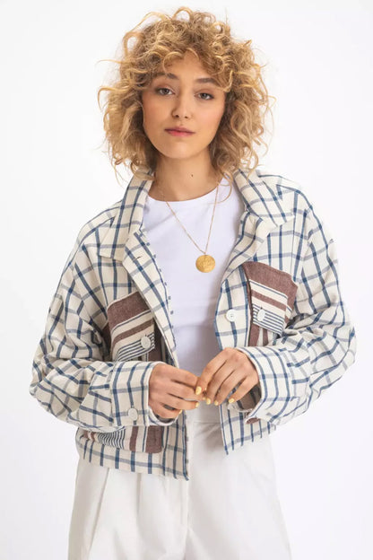 V. De. Vinster. Usha Plaid Jacket