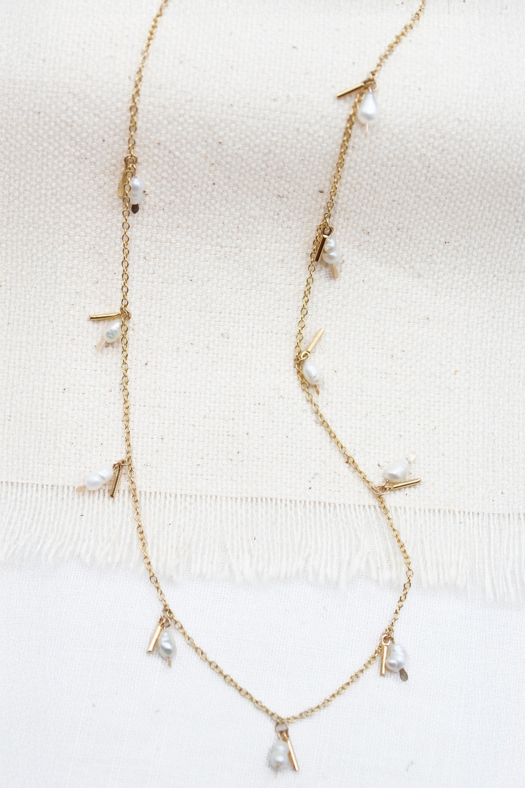 The Swellife - Pearl Fringe Necklace