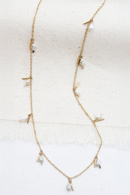 The Swellife - Pearl Fringe Necklace
