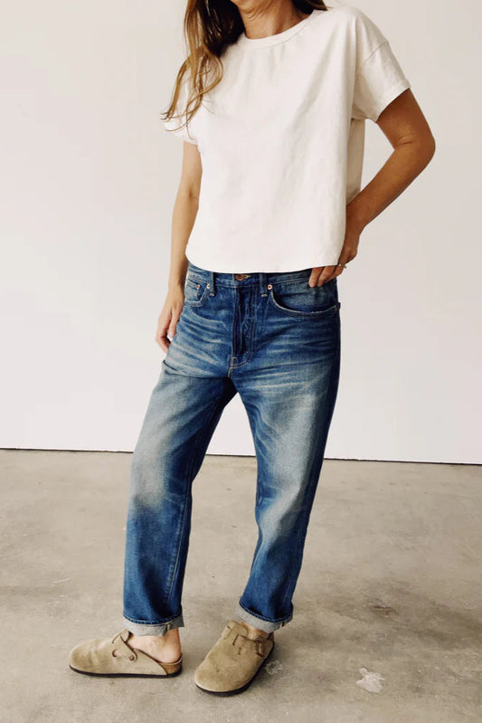 Hey Gang -The Boxy Tee in Natural