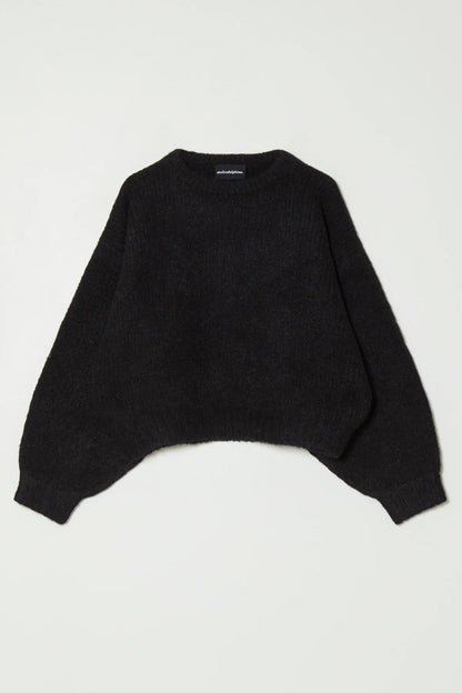 Atelier Delphine Balloon Sleeve Sweater in Black