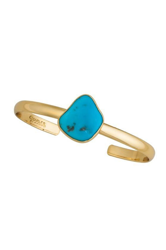 Charles Albert Sleeping Beauty Turquoise Mini Cuff