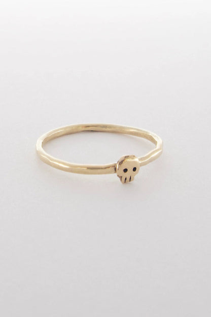 House of Snakes-10k Mini Skull Ring