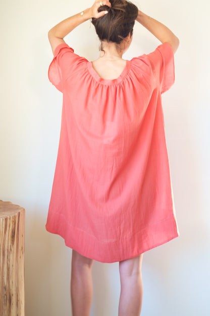 Loup Charmant Tia Dress in Guava
