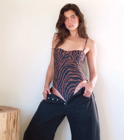 Haight- Vintage Swimsuit in Tiger