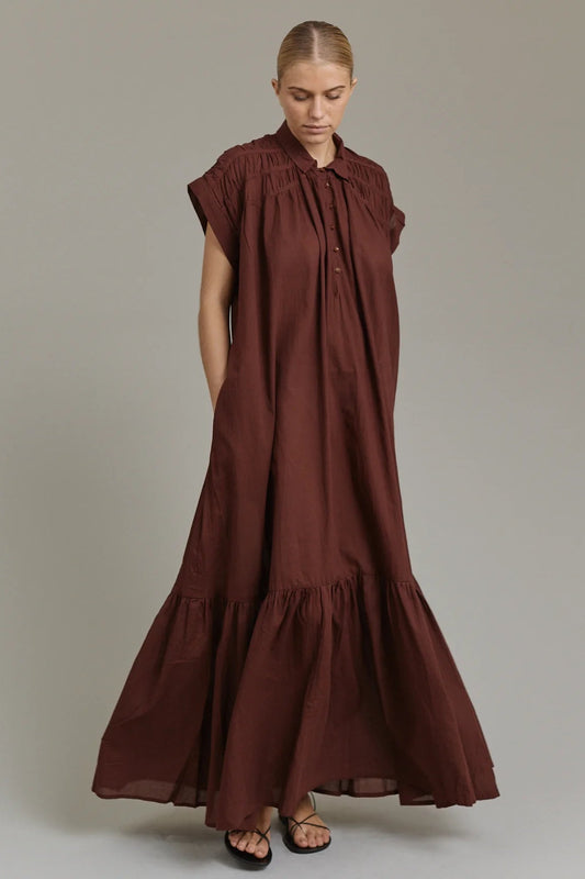 ACACIA-Pipen Dress in Bison
