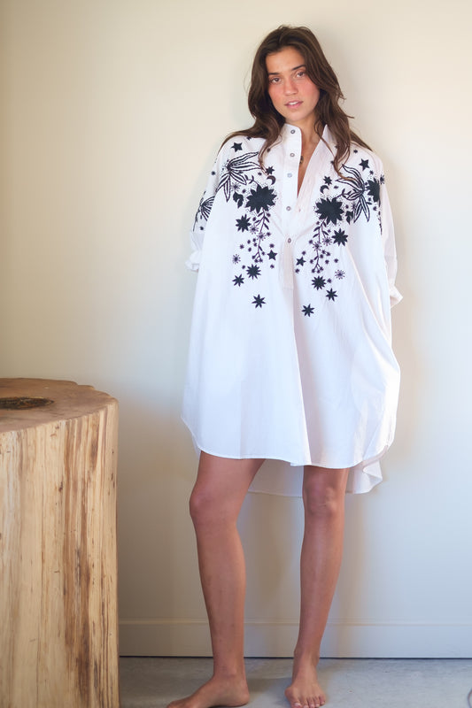 The Falls Daisy Kaftan - White, Short