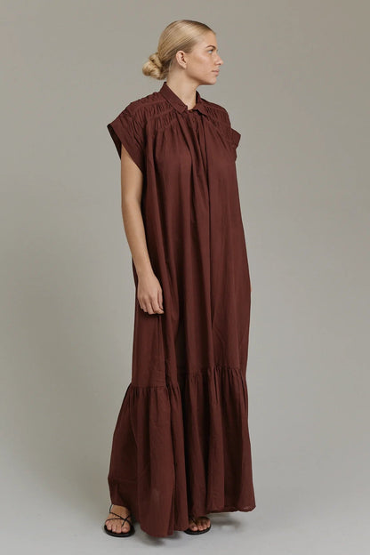ACACIA-Pipen Dress in Bison