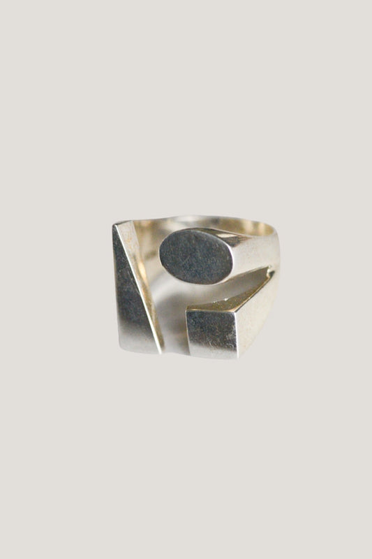 De la Fuente - Geometric Ring in Sterling Silver