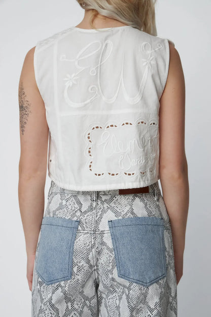 Stella Nova-Elements Embroidered Cotton Top