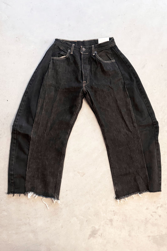 B SIDES Vintage Lasso Jean Slouch in Classic Black-Style 02-Size 24