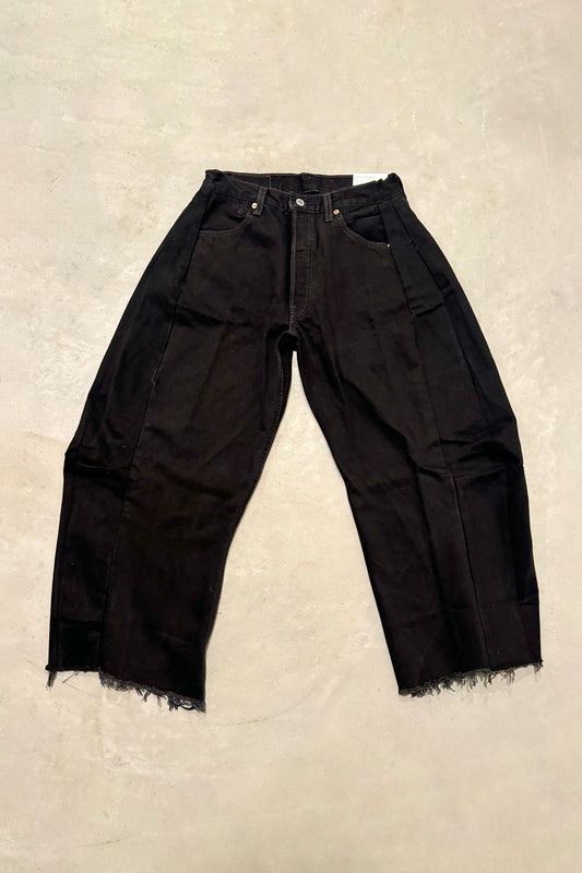 B SIDES Vintage Lasso Jean Slouch in Classic Black-Style 02-Size 25