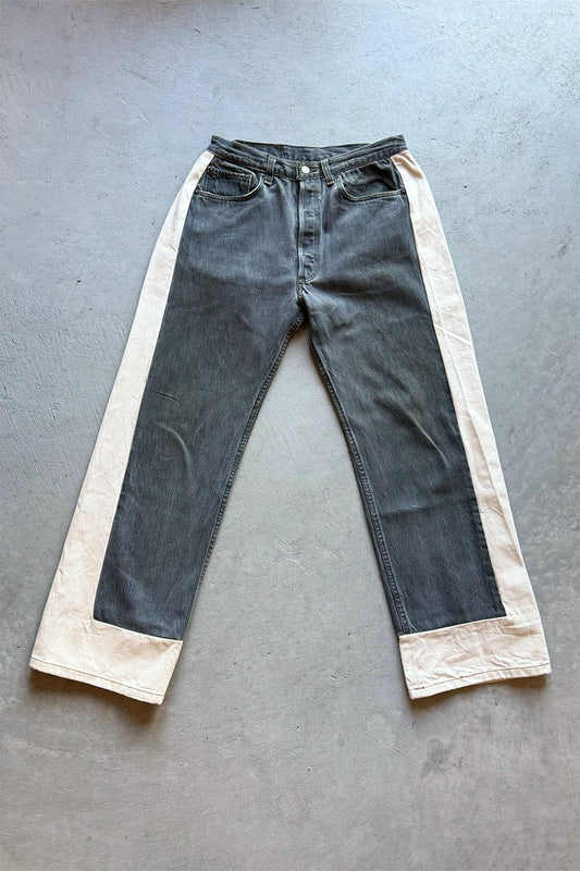 B SIDES Reworked Slouch in Vintage Black Natural-Style 01-Size 26