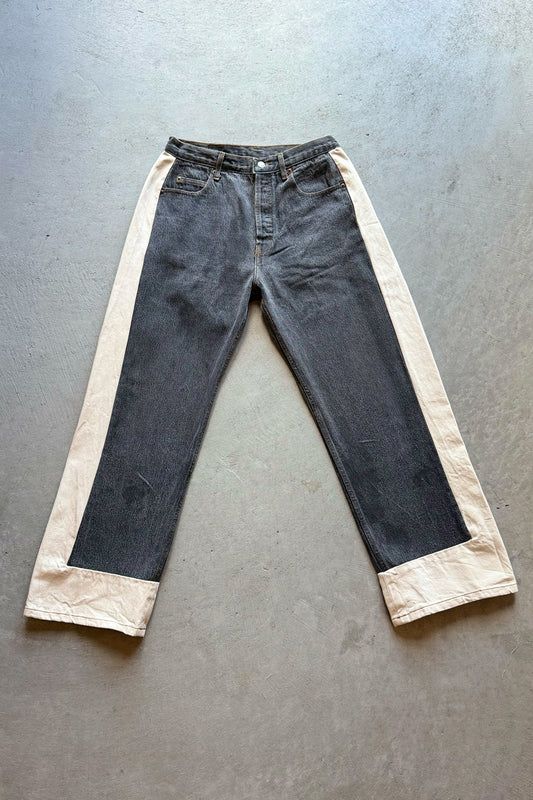 B SIDES Reworked Slouch in Vintage Black Natural-Style 01-Size 27