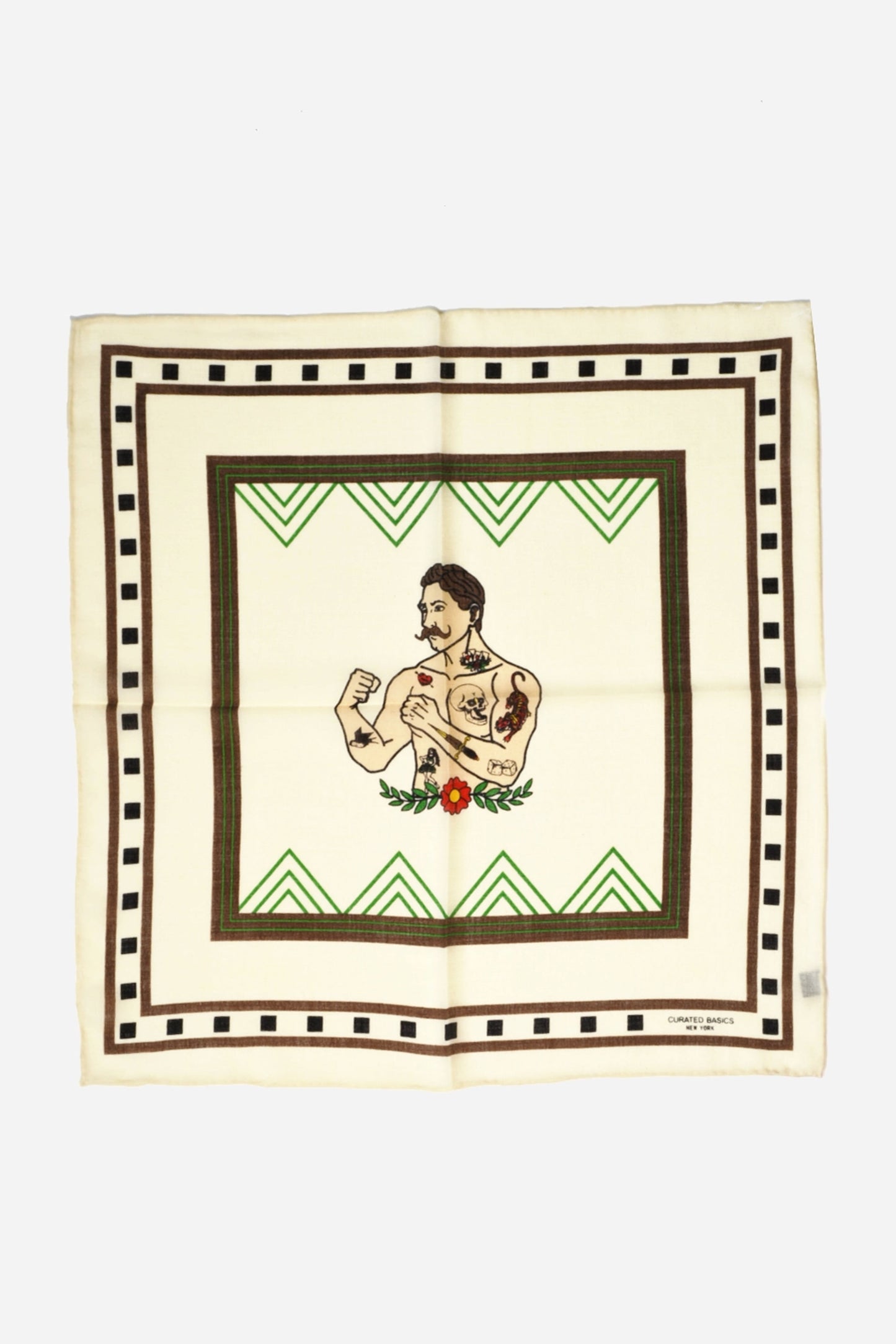 Curated Basics-Tattoo Warrior 100% Wool Bandana