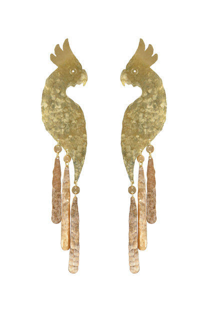 We Dream in Colour Cockatoo Bird Earrings