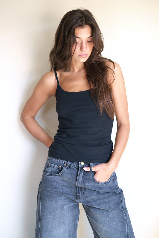 B SIDES Zora Tank in Black
