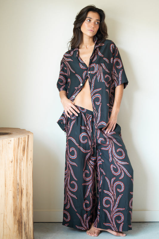 Natalie Martin Lauren Pant in Feather Black