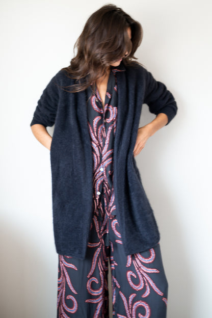 Natalie Martin Kevin Shirt in Feather Black