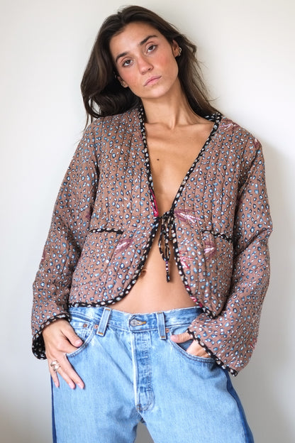 Natalie Martin Saskia Jacket in Swallow Combo