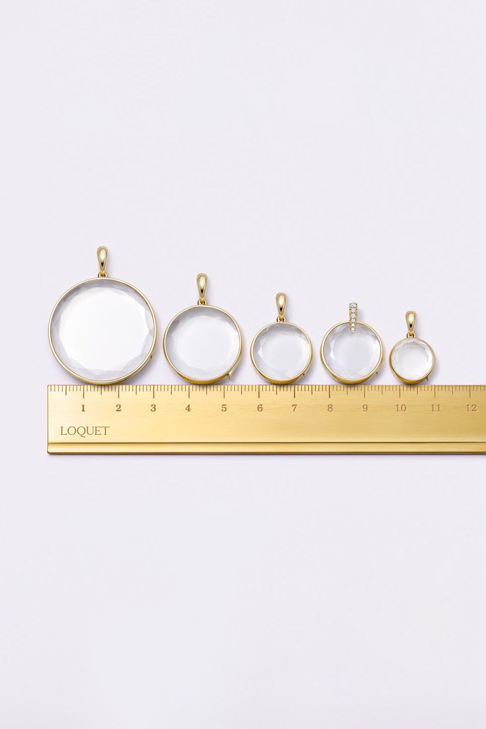 Loquet London- Mini Round Rolo Locket Necklace Set 18K