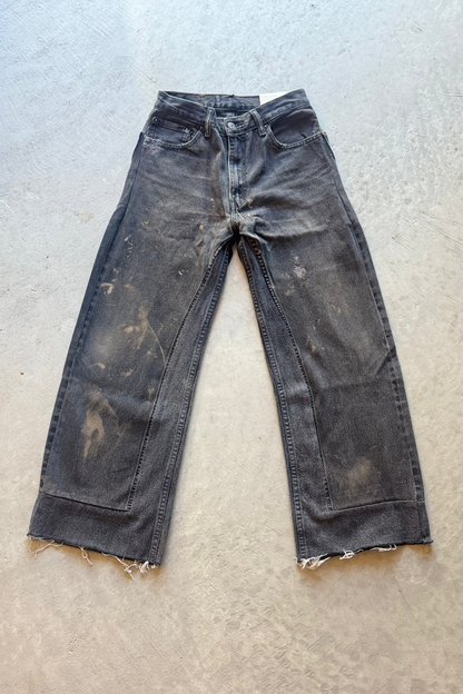B SIDES Reworked Culotte in Vintage Black-Style 01-Size 25