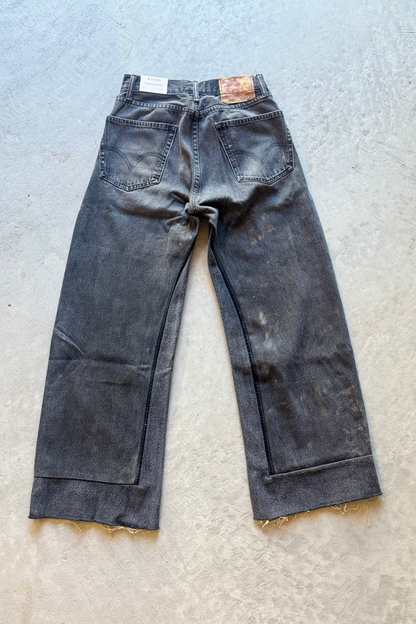 B SIDES Reworked Culotte in Vintage Black-Style 01-Size 25
