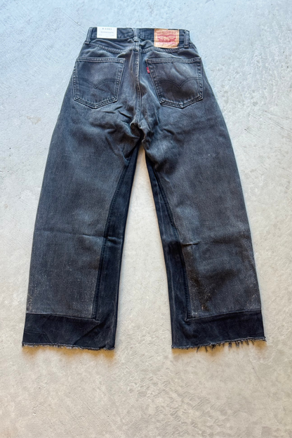B SIDES Reworked Culotte in Vintage Black-Style 02-Size 25