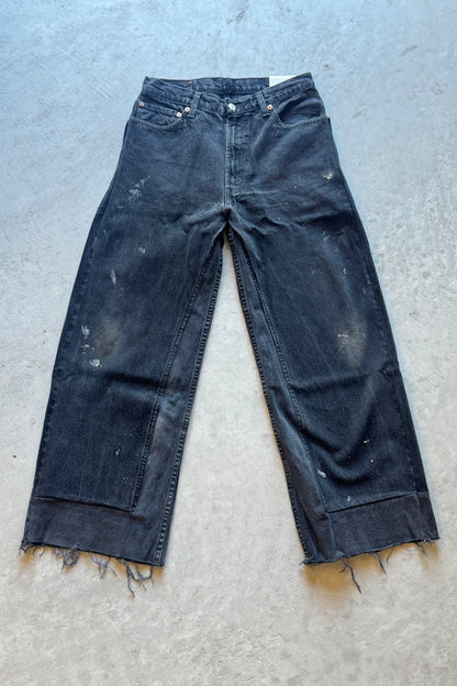 B SIDES Reworked Culotte in Vintage Black-Style 01-Size 26