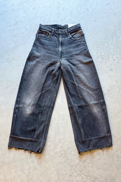 B SIDES Reworked Culotte in Vintage Black-Style 02-Size 26