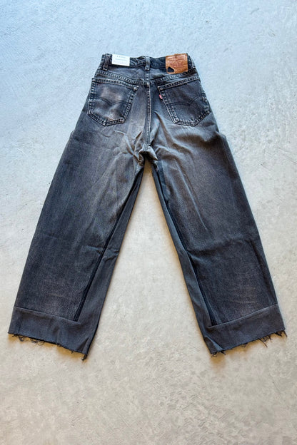 B SIDES Reworked Culotte in Vintage Black-Style 02-Size 26