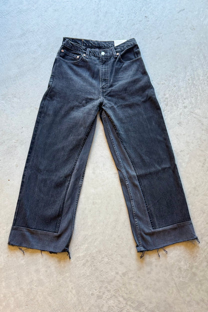B SIDES Reworked Culotte in Vintage Black-Style 01-Size 27