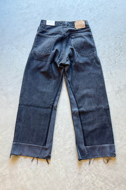 B SIDES Reworked Culotte in Vintage Black-Style 01-Size 27
