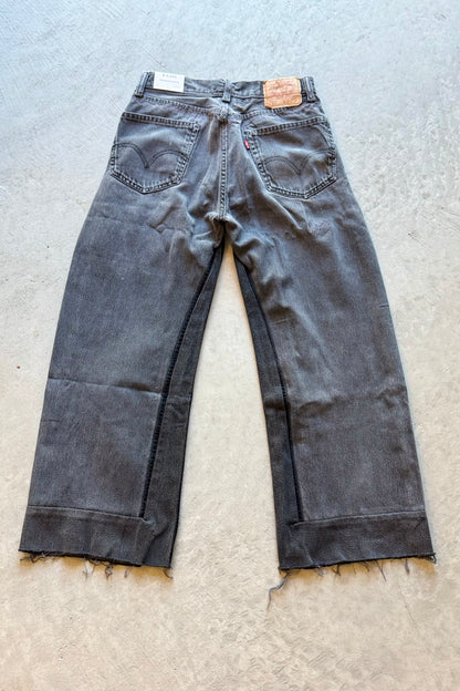 B SIDES Reworked Culotte in Vintage Black-Style 01-Size 28