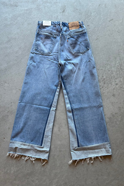 B SIDES Reworked Culotte in Vintage Indigo-Style 01-Size 25
