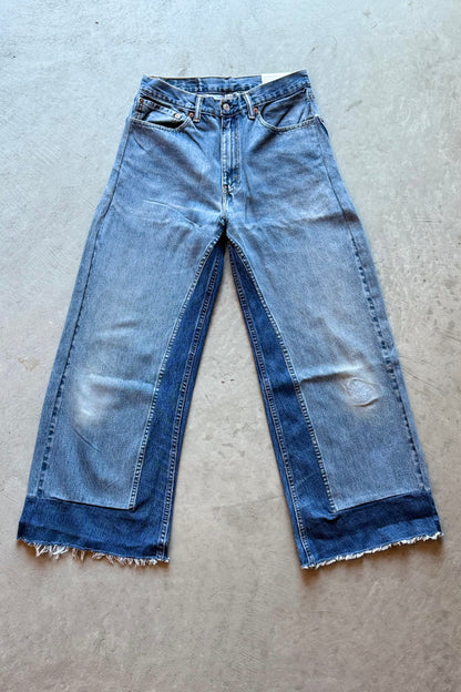 B SIDES Reworked Culotte in Vintage Indigo-Style 01-Size 27
