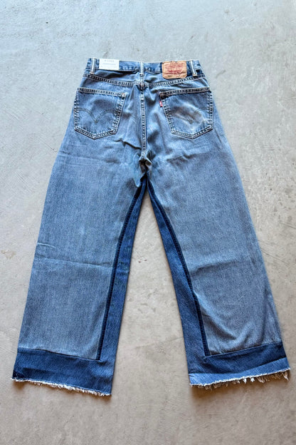 B SIDES Reworked Culotte in Vintage Indigo-Style 01-Size 27
