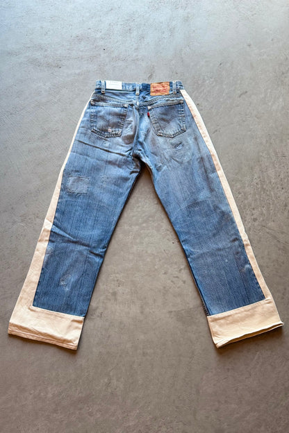 B SIDES Reworked Slouch in Vintage Indigo-Style 03-Size 25