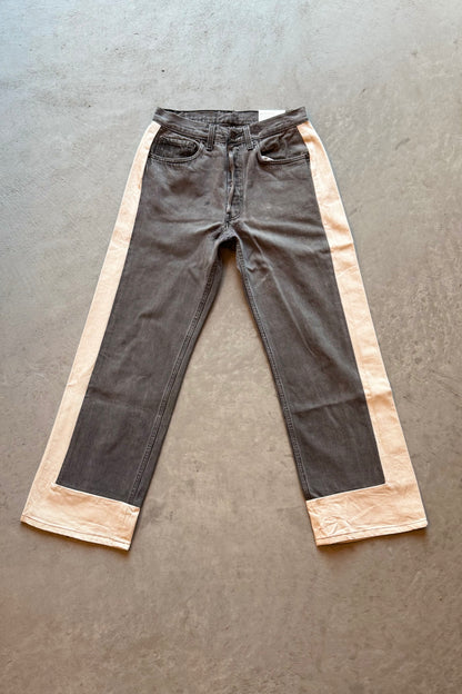B SIDES Reworked Slouch in Vintage Black Natural-Style 03-Size 25