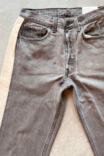 B SIDES Reworked Slouch in Vintage Black Natural-Style 03-Size 25