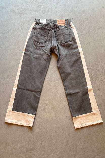 B SIDES Reworked Slouch in Vintage Black Natural-Style 03-Size 25