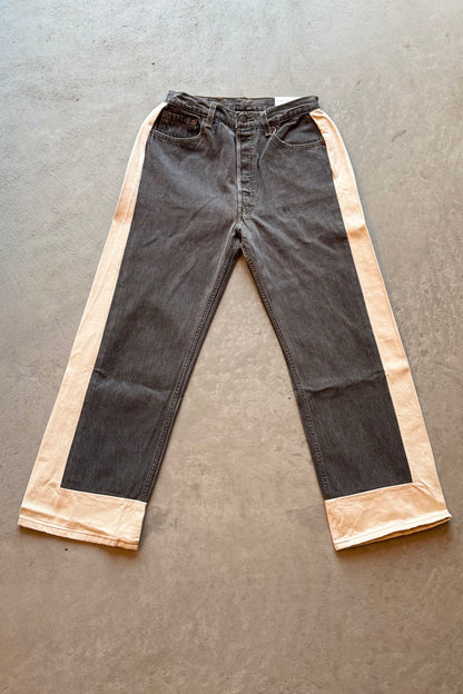 B SIDES Reworked Slouch in Vintage Black Natural-Style 04-Size 25