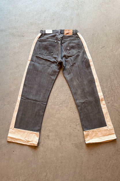 B SIDES Reworked Slouch in Vintage Black Natural-Style 03-Size 26