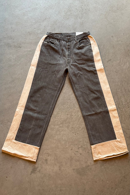 B SIDES Reworked Slouch in Vintage Black Natural-Style 01-Size 27