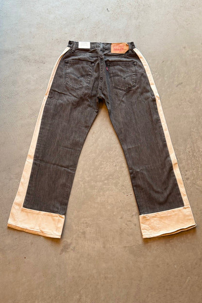 B SIDES Reworked Slouch in Vintage Black Natural-Style 02-Size 27