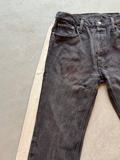 B SIDES Reworked Slouch in Vintage Black Natural-Style 01-Size 29