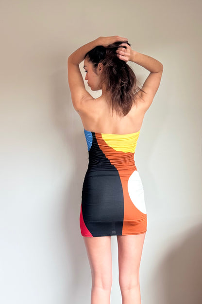 Cala De La Cruz Bianca Dress in Lava Cafe