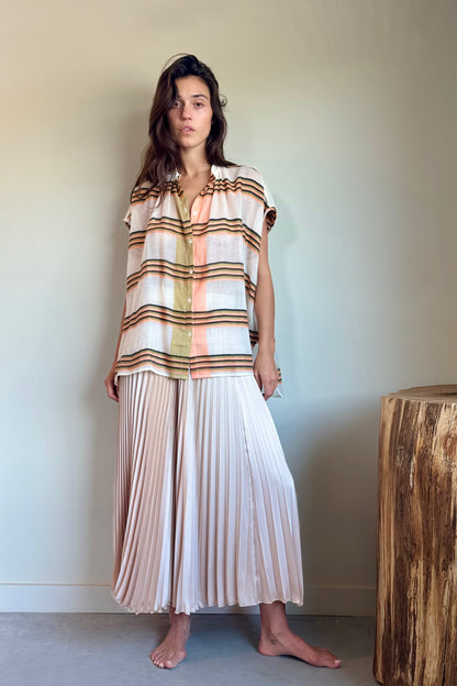Loyd/Ford Dobby Benedetto Midi Skirt in Taupe