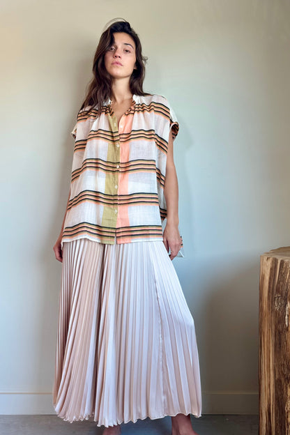 Loyd/Ford Dobby Benedetto Midi Skirt in Taupe